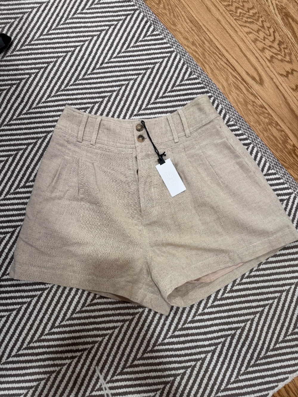 Astr the label linen shorts , M